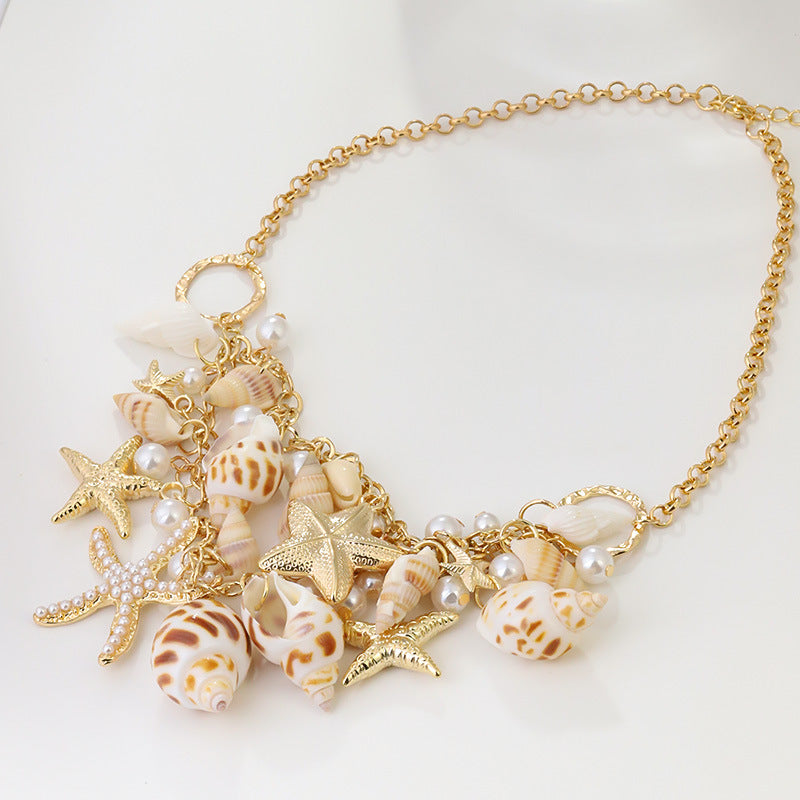 Fashion Personality Summer Seaside Star Shell Necklace