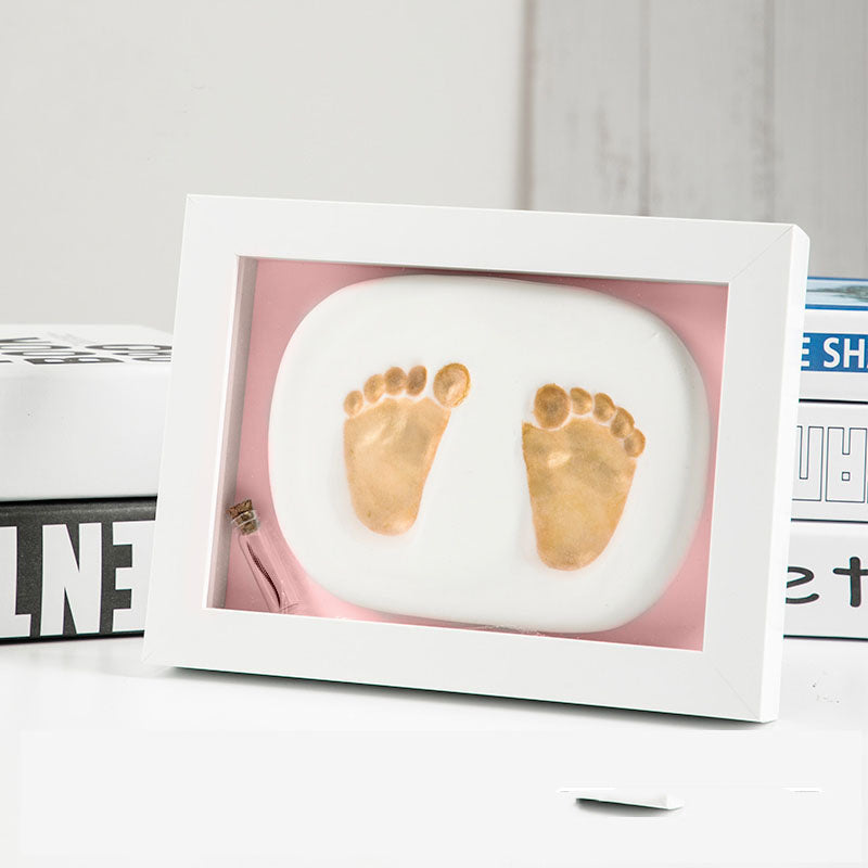Baby Hand And Foot Print Mud Lanugo Souvenir Photo Frame