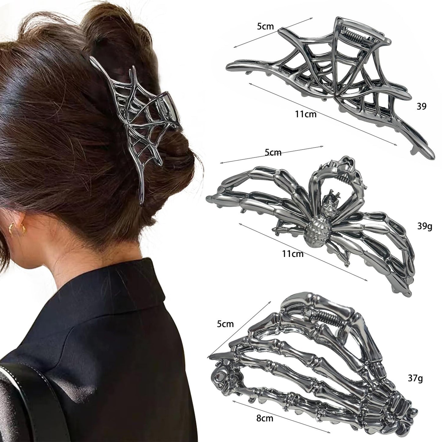 Halloween Barrettes Simple Bat